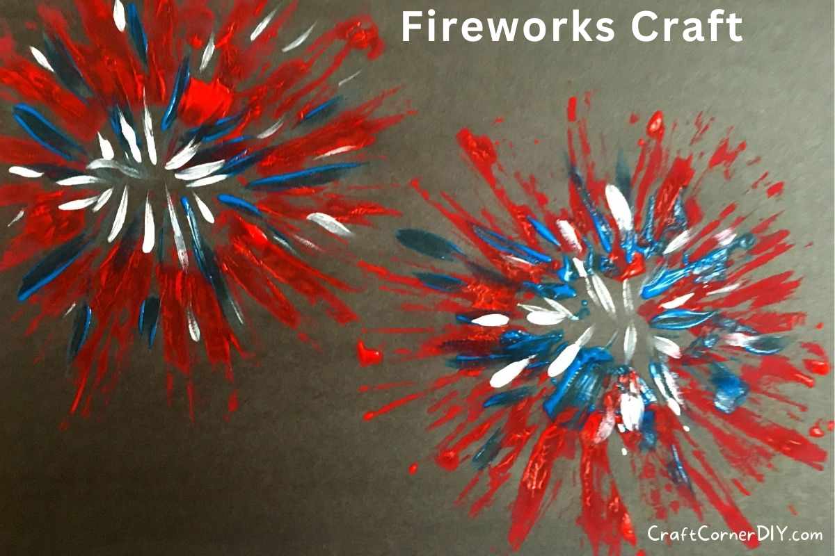 Cardboard Tube Fireworks Craft For Kids | Craft Corner DIY