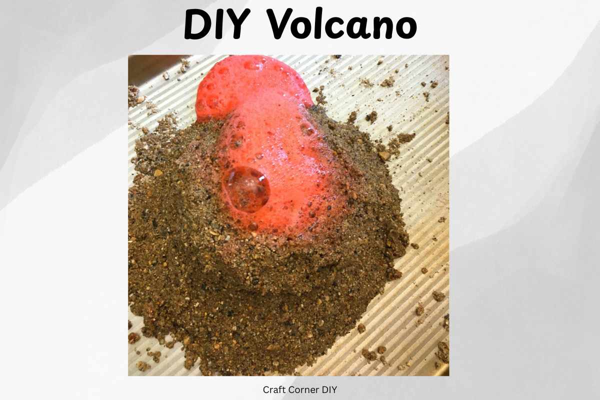 How To Make A Volcano Science Experiment | Craft Corner DIY