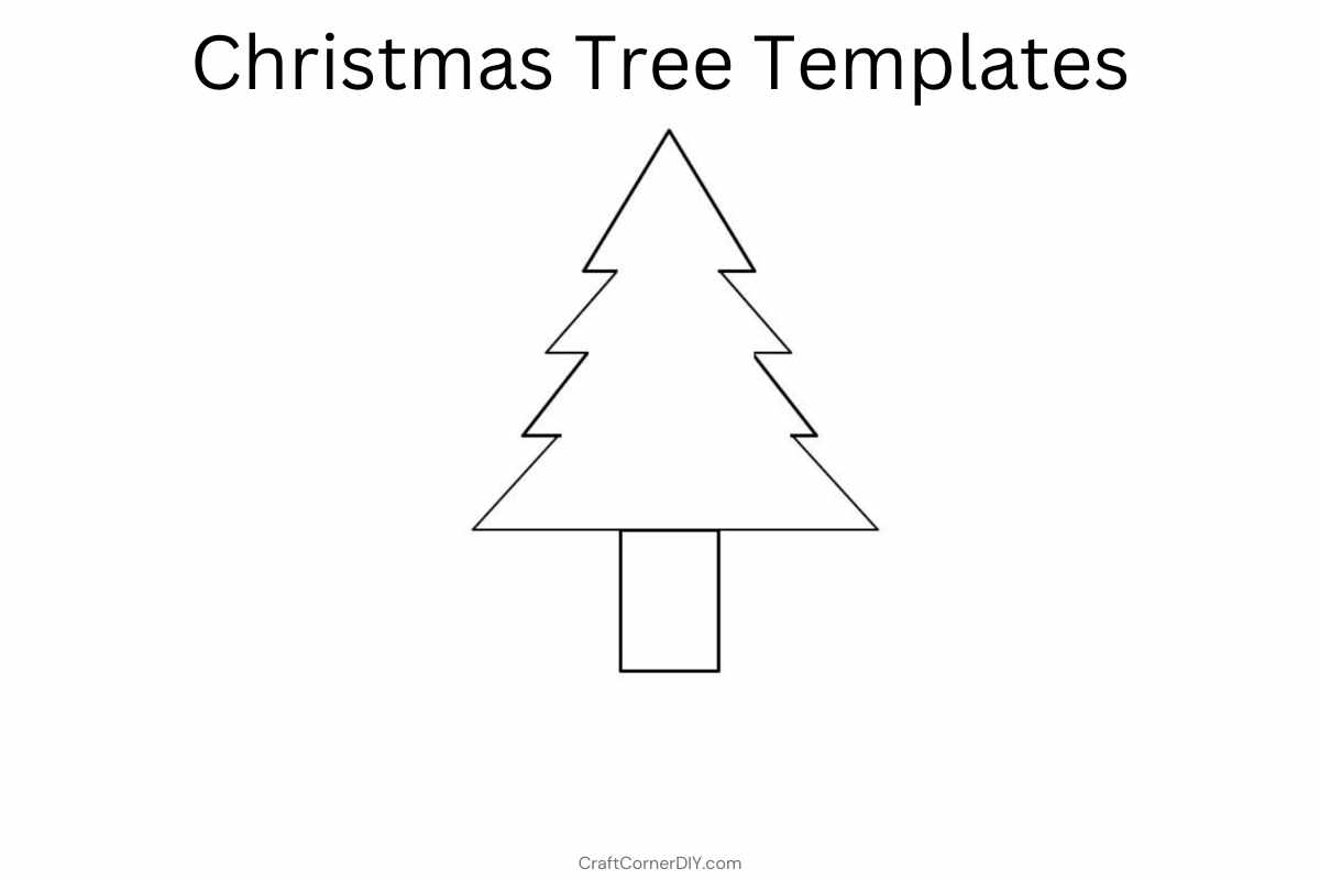 Free Christmas Tree Templates Free Printable Craft Corner DIY