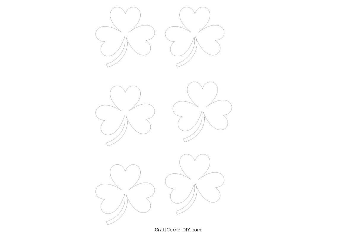 Free Printable Shamrock Templates In A Variety of Sizes