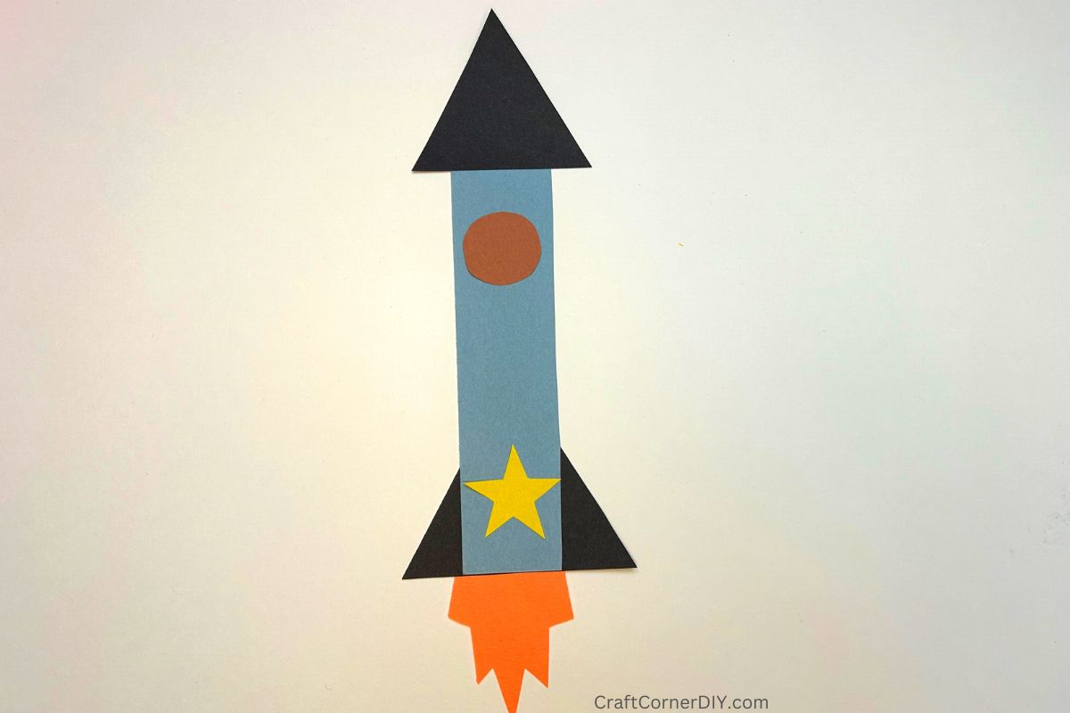 Make a Rocket with Rectangles and Triangles - Projects for