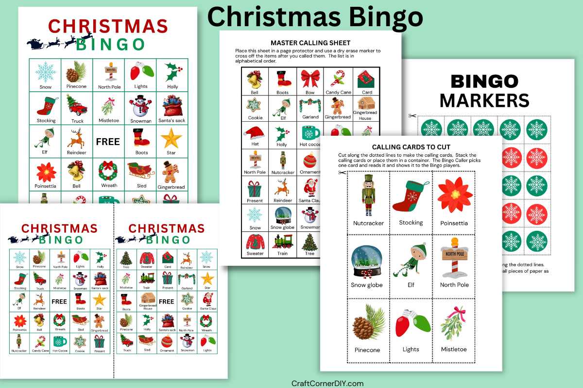 Fun Christmas Bingo Game | Craft Corner DIY